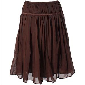 BANANA REPUBLIC | CASUAL BOHO SKIRT | BROWN | 
2
